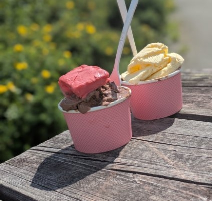 Gourmetkuleis fra Kulinaris selges i Skjoldis isvogn